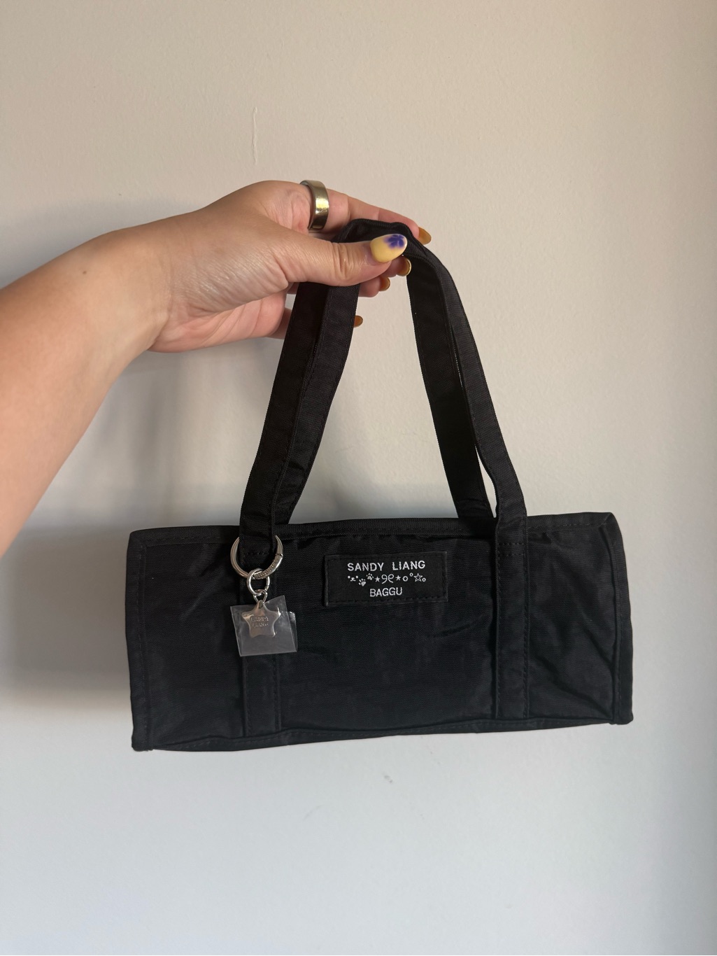 Sandy Liang X Baggu Mini Nylon Market Bag (Black) Shoulder & Crossbody Nwt